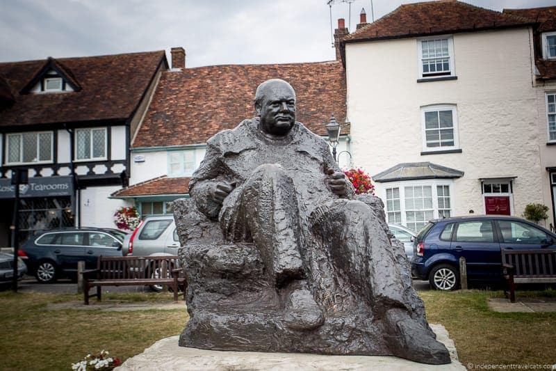 Churchill statue in Westerham top Winston Churchill sites in England