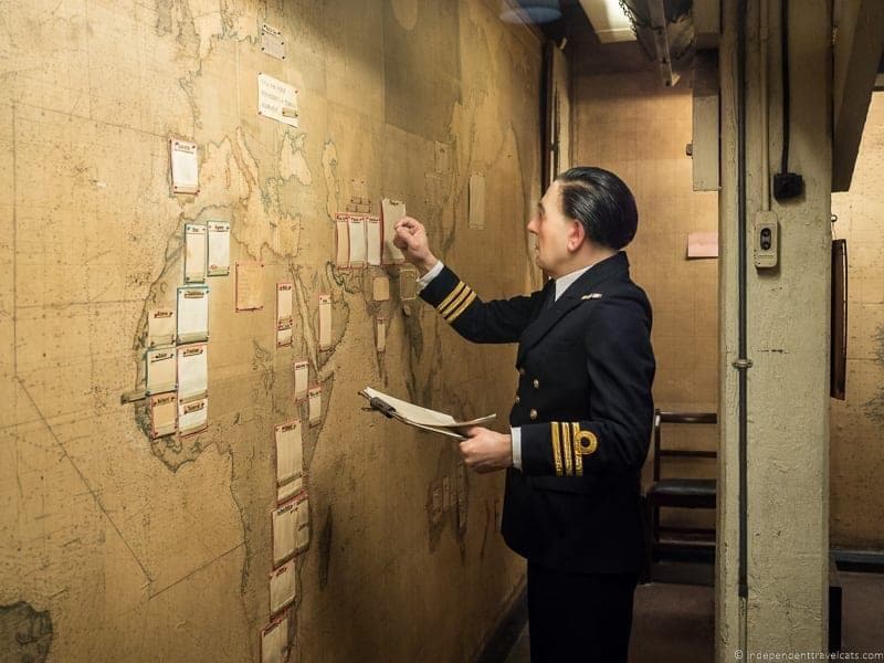 Church War Rooms Map Room - best Winston Churchill sites in London England