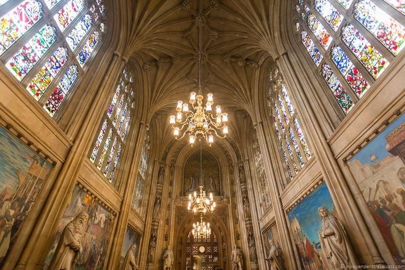 St. Stephen's Hall, Houses of Parliament tour - top Winston Churchill sites in England