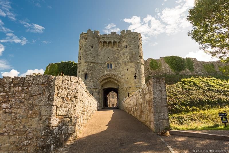Carisbrooke Castle visiting Isle of Wight Queen Victoria Trail sites