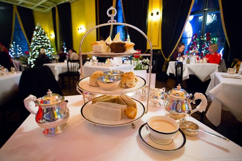 The Dome afternoon tea Christmas in Edinburgh Scotland December holidays