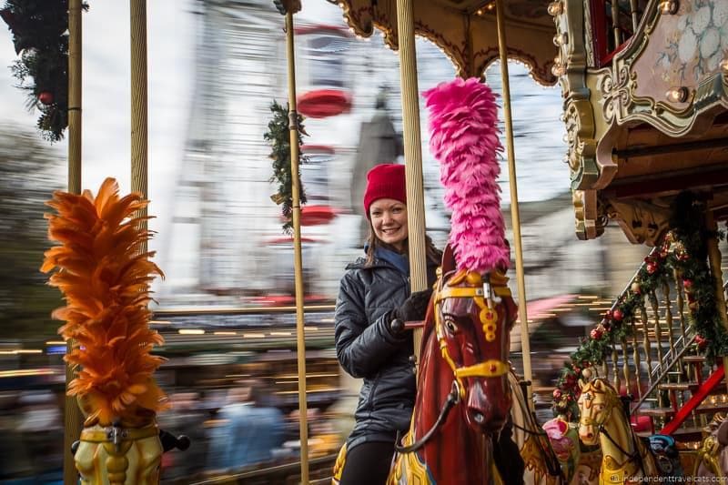 carousel Christmas in Edinburgh Scotland December