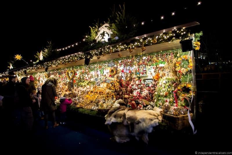 Christmas market Christmas in Edinburgh Scotland December