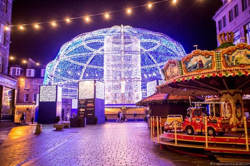 George Street Christmas in Edinburgh Scotland December