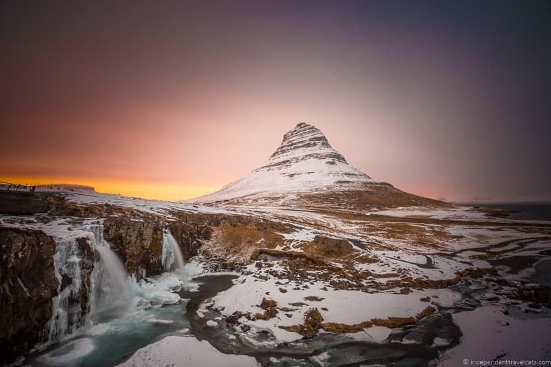 Kirkjufell mountain Iceland in winter activities day trips tours