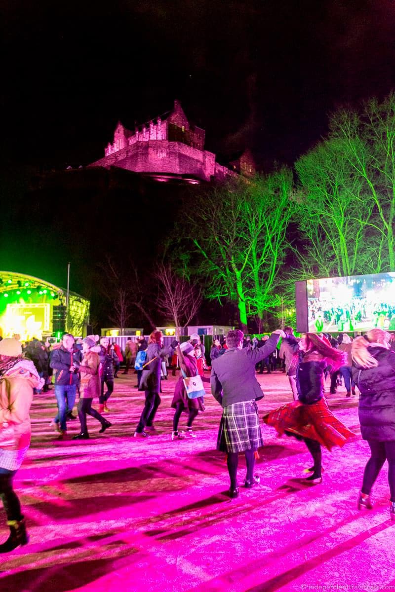 Ceilidh Hogmanay in Edinburgh Scotland