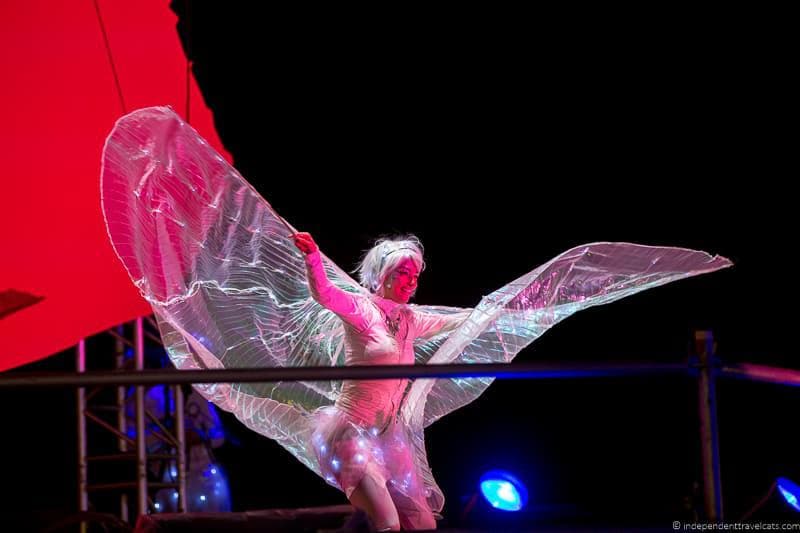 Street performer Hogmanay in Edinburgh Scotland