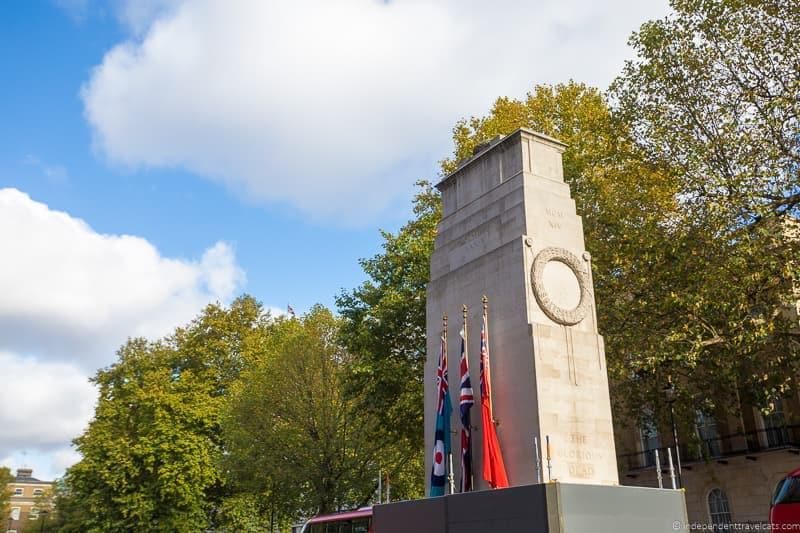 Cenotaph Winston Churchill in London sites attractions England UK