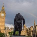 Parliament Square statue Winston Churchill in London sites attractions England UK