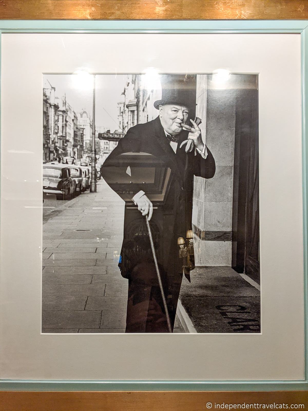 Winston Churchill at Claridge's Hotel London photo Churchill in London