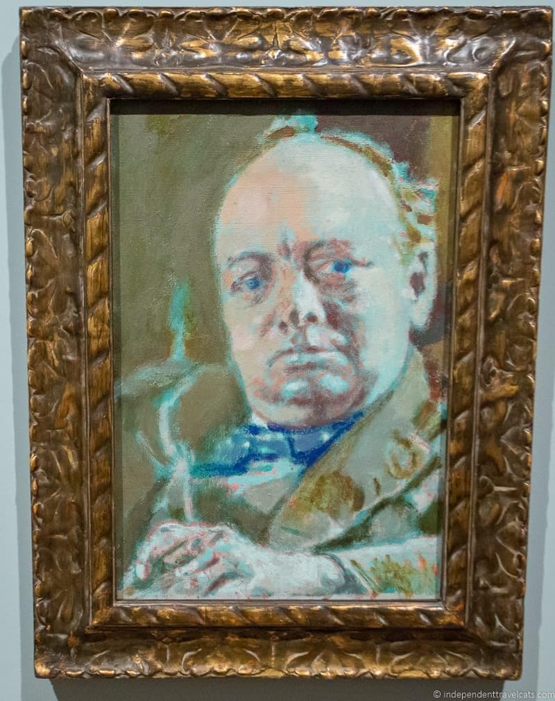 winston churchill 80th portrait