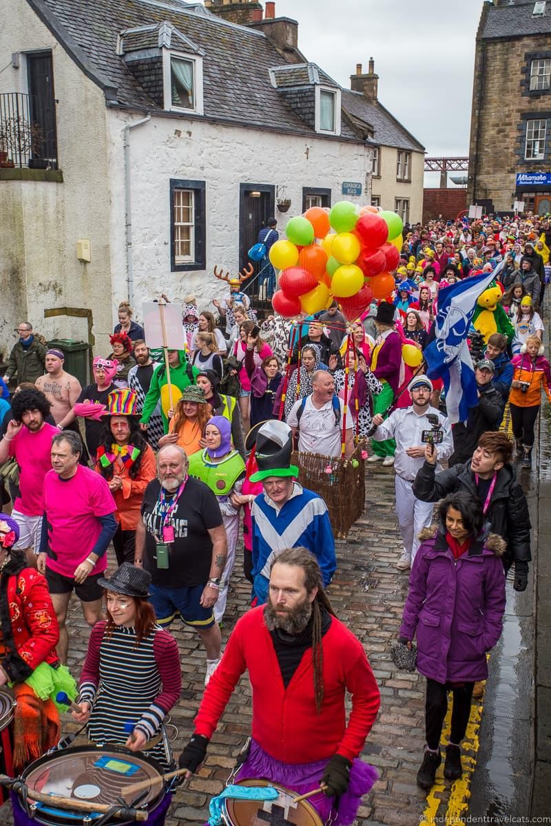 Loony Dook Hogmanay in Edinburgh Scotland