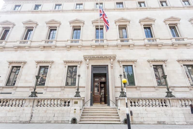 Reform Club Winston Churchill in London sites attractions England UK