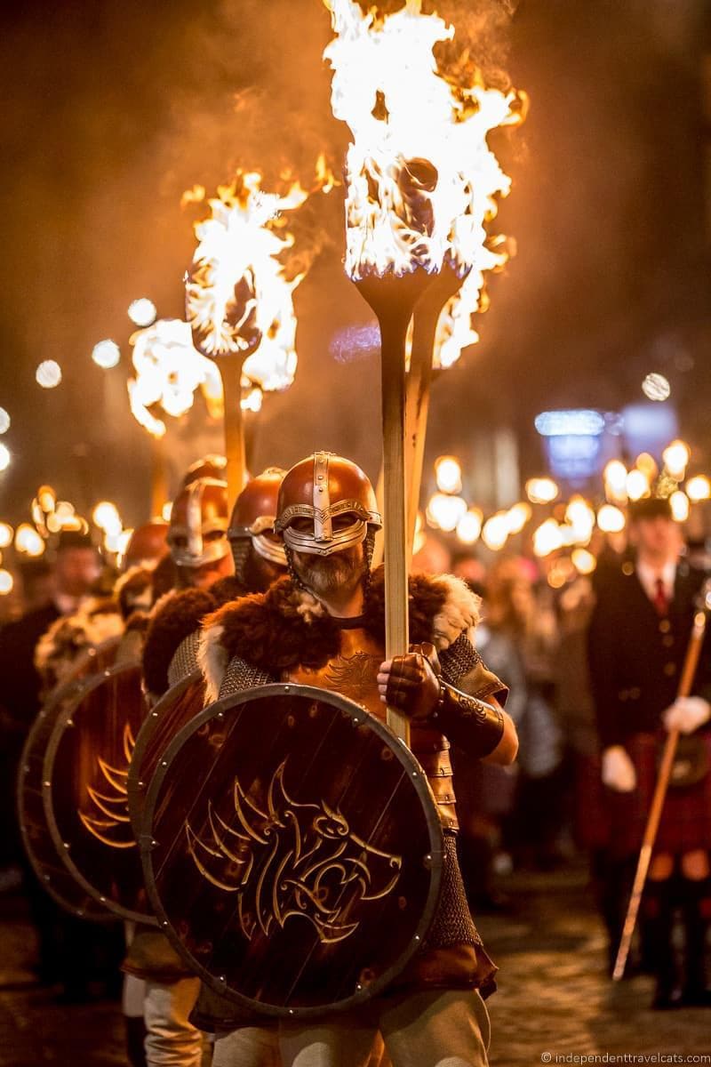 Viking torchlight procession Edinburgh Hogmanay in Edinburgh Scotland New Year's Eve festival
