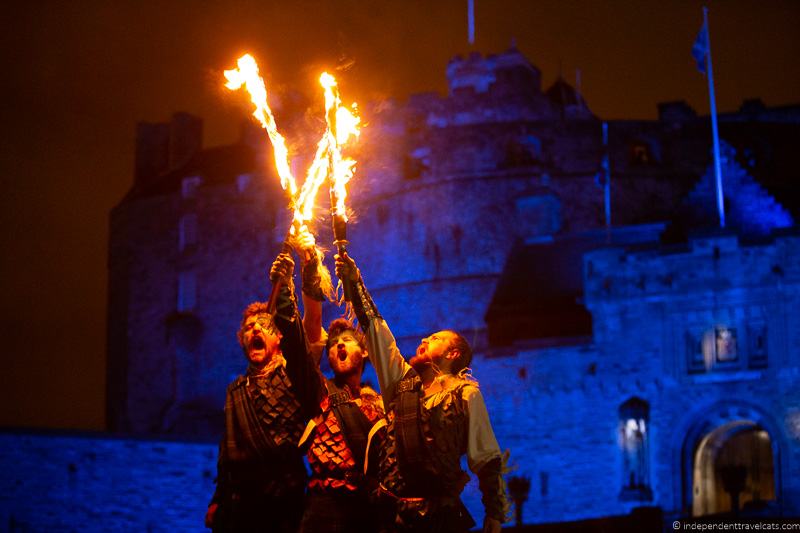 Pyroceltica Torchlight Procession Edinburgh Hogmanay Edinburgh Castle