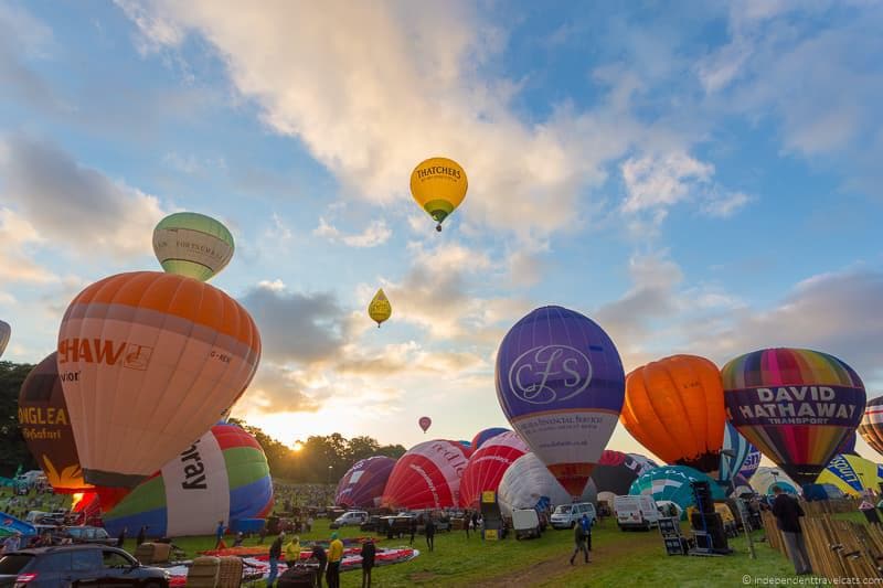 hot air balloons Bristol Balloon Fiesta England UK