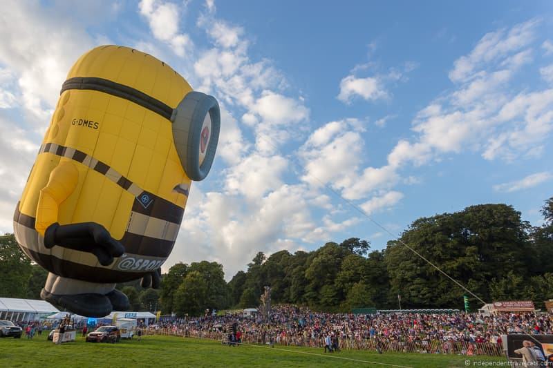 Stuart Minions hot air balloon Bristol Balloon Fiesta England UK