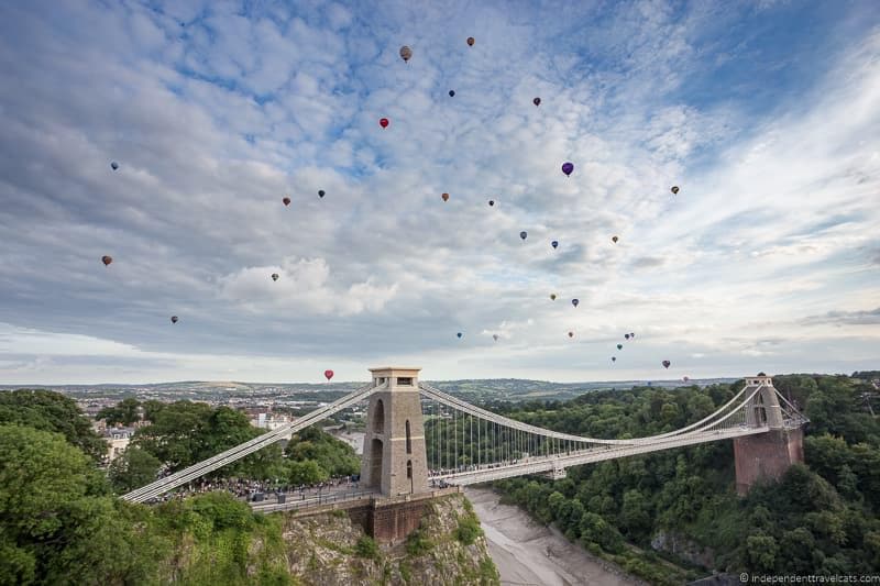 Clifton Suspension Bridge Bristol Balloon Fiesta England UK