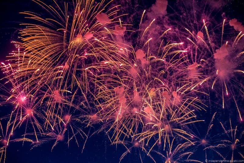 fireworks Bristol Balloon Fiesta England UK