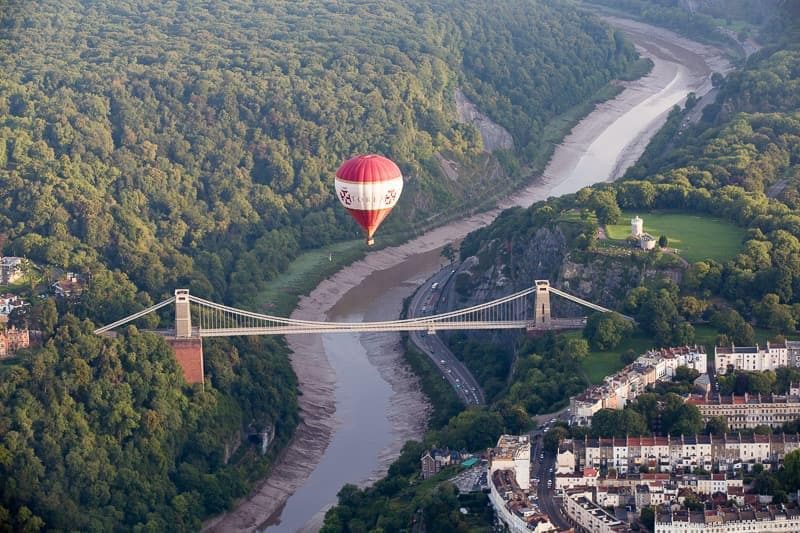 Clifton Suspension Bridge Bristol Balloon Fiesta England UK