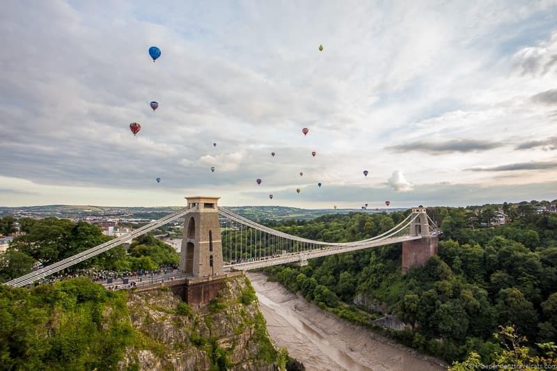 Clifton Suspension Bridge Bristol Balloon Fiesta England UK