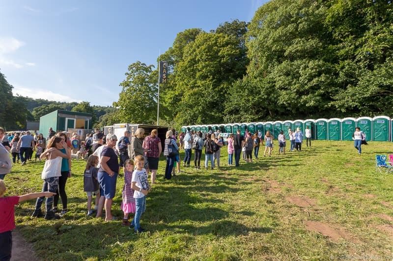 toilets Bristol Balloon Fiesta England UK