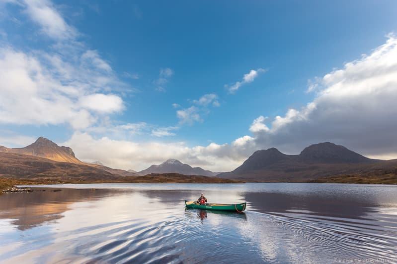 canoeing loch reasons to drive North Coast 500 NC500