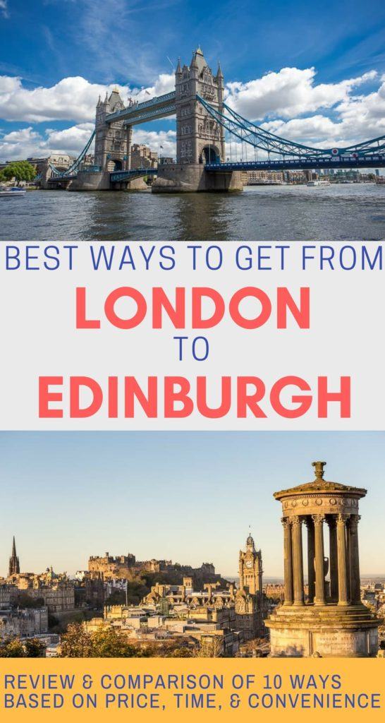 what's the best way to travel from london to edinburgh