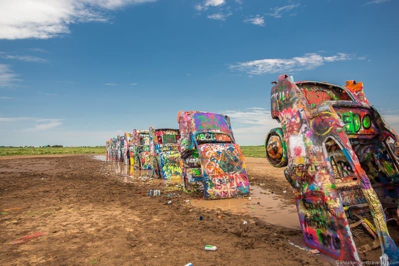 Cadillac Ranch Amarillo Texas 14 day Route 66 itinerary detailed guide