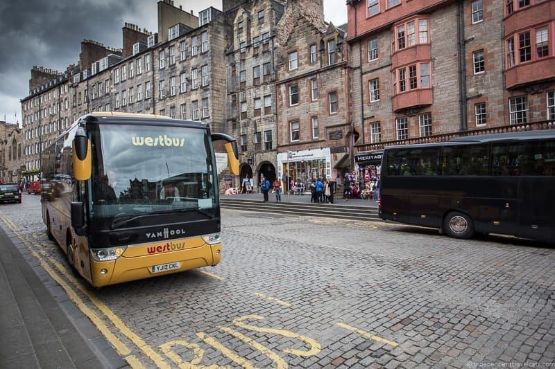 bus how to get from London to Edinburgh Scotland