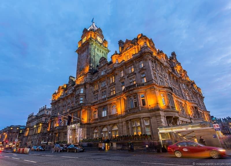 The Balmoral hotel where JK Rowling wrote Harry Potter in Edinburgh Scotland