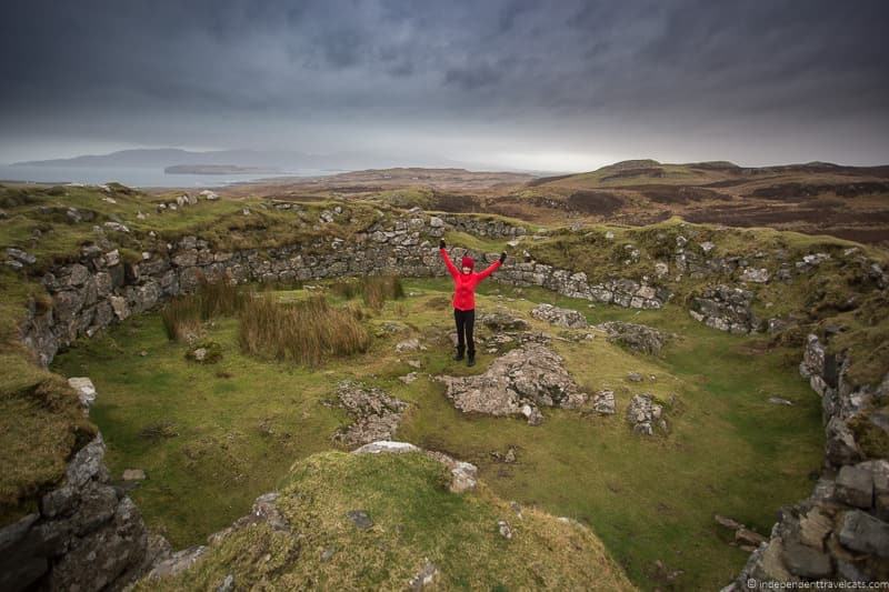 Dun Beag broch how to avoid the crowds on the Isle of Skye