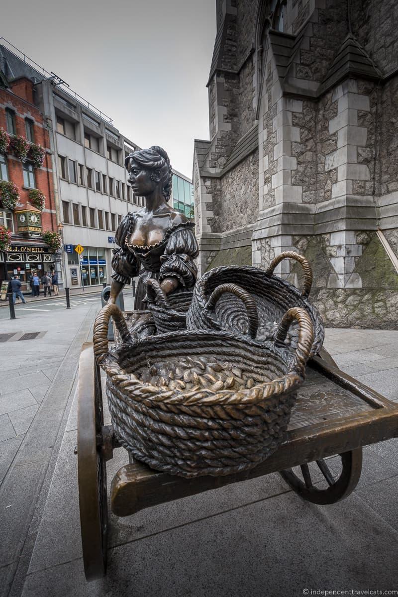 Molly Malone statue 3 days in Dublin itinerary Ireland