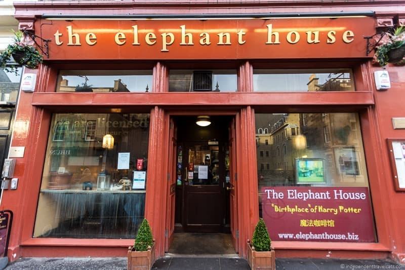 The Elephant House cafes where JK Rowling wrote Harry Potter in Edinburgh Scotland
