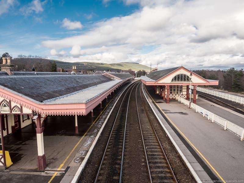 Aviemore steam train things to do in the Cairngorms National Park in winter