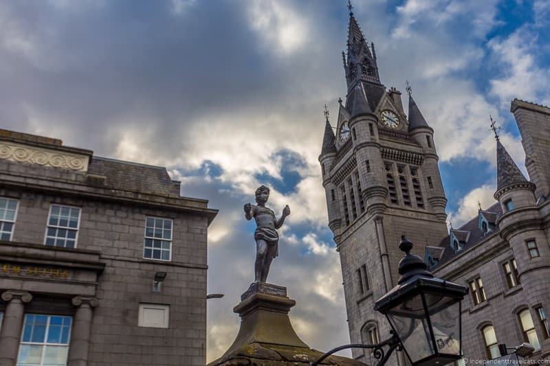 Mannie statue Tolbooth things to do in Aberdeen Scotland travel guide