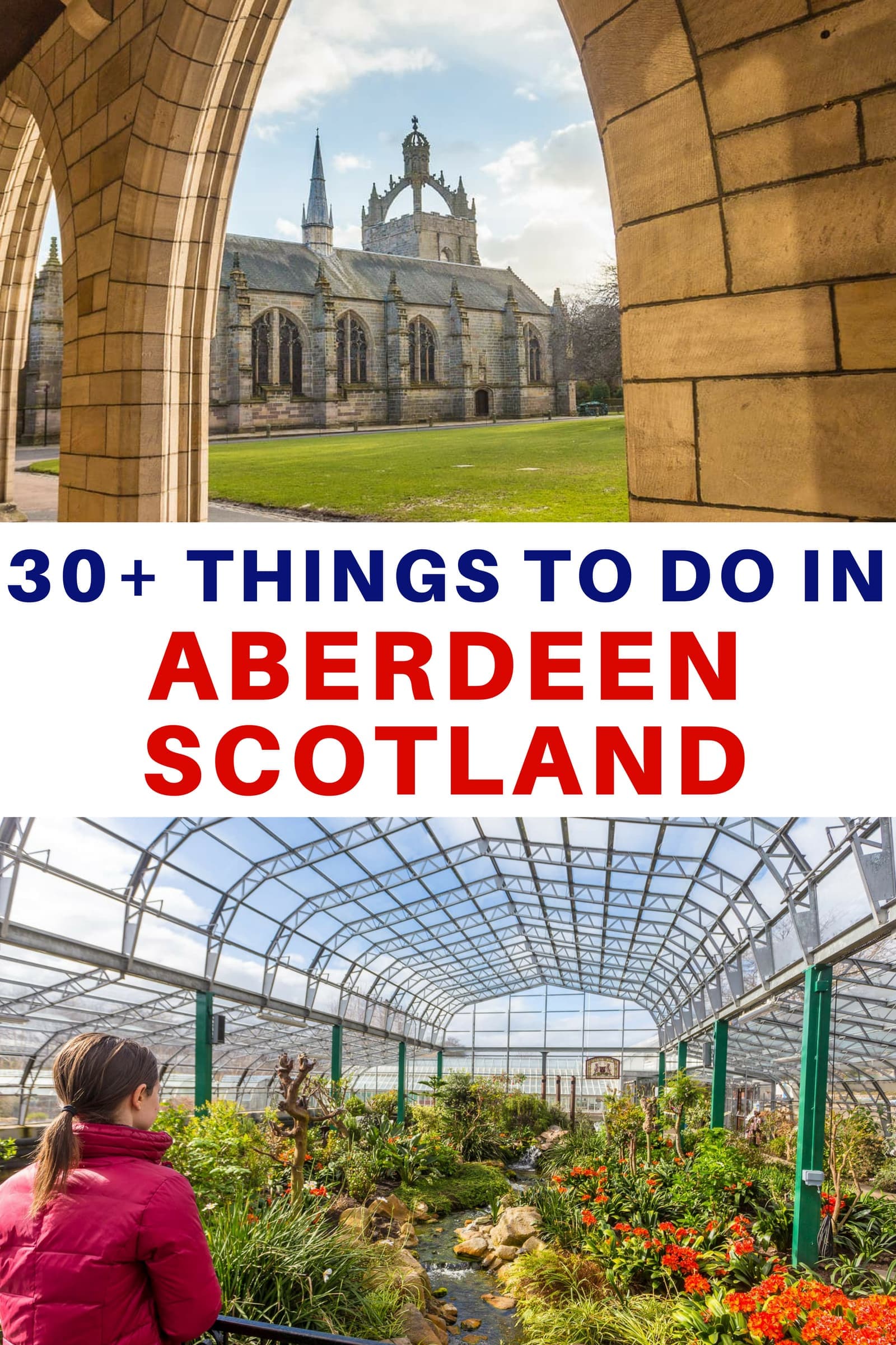 A travel guide to the top things to do in Aberdeen Scotland as well as suggestions on getting around, where to stay, and day trip ideas. Aberdeen has power architecture, beautiful gardens, charming historical districts, interesting museums, good restaurants, internationally known golf courses, fun festivals, and even a beach! Aberdeenshire is also home to whisky distilleries, dozens of castles, and the Cairngorms National Park. #Aberdeen #Aberdeenshire #Aberdeentravel #Scotland #travel