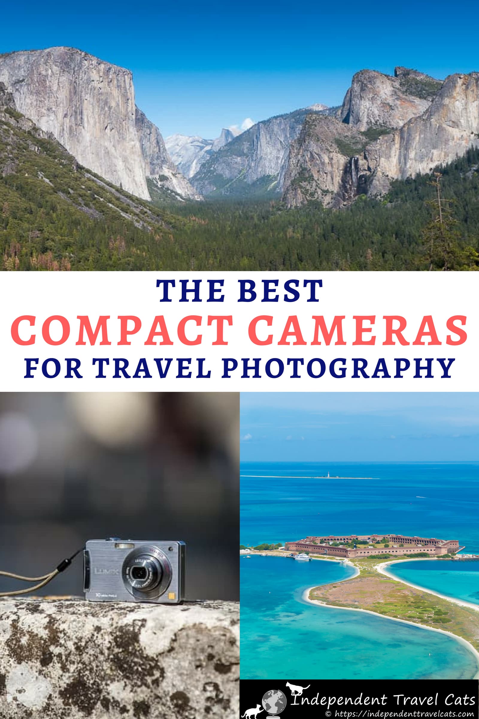 A guide to the best compact cameras for travel at every price point. We'll help you decide how to choose the best compact camera and share a list of the best compact point-and-shoot cameras currently available for any budget. We also give some tips on how to make the most of your point-and-shoot camera when you take it on your next vacation. #travelcamera #travelphotography #travel #compactcameras #pointandshootcamera #photography #budgettravel #cameras