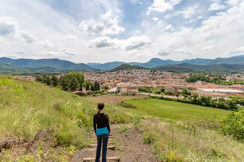 Montsacopa hiking La Garrotxa Pyrenees Catalonia Spain