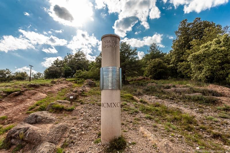 Capsacosta Roman Road La Garrotxa Pyrenees Catalonia Spain