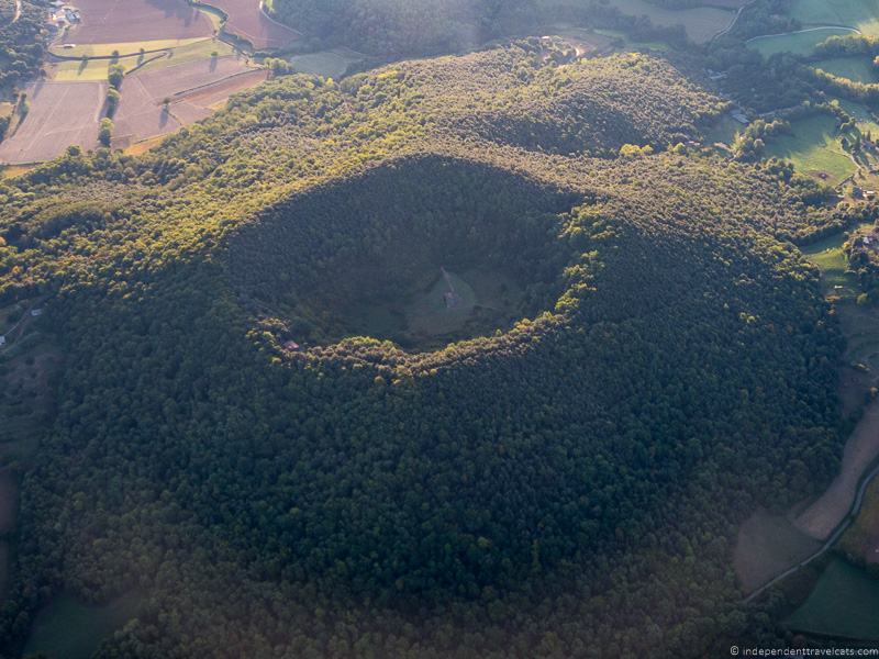 Santa Margarida volcano La Garrotxa Pyrenees Catalonia Spain