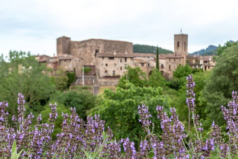 Santa Pau La Garrotxa Pyrenees Catalonia Spain