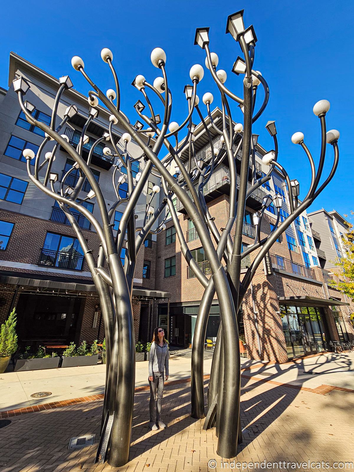 Light Tree sculpture in Huntsville AL