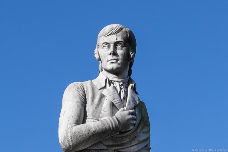 Robert Burns statue Dumfries Burns Supper where to celebrate Burns Night in Scotland