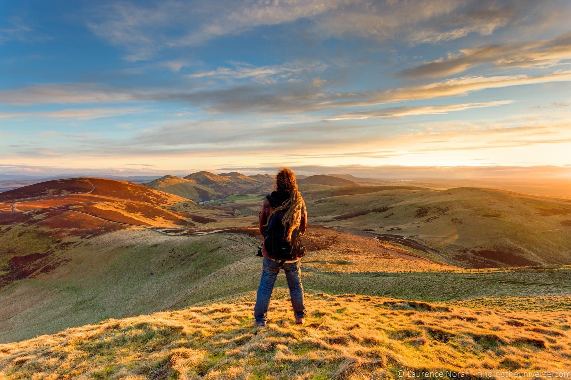 Laurence above Pentlands Vanguard