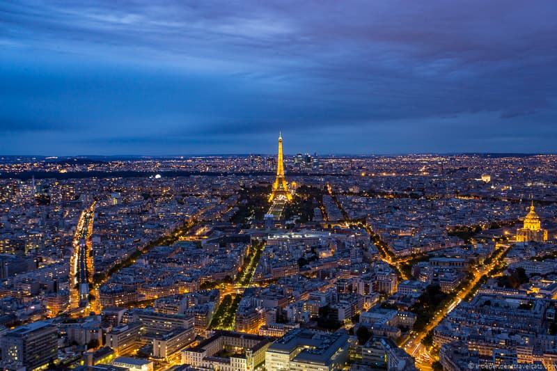 Eiffel Tower from Tour Montparnasse Guide to Visiting the Eiffel Tower in Paris France Eiffel Tower tips