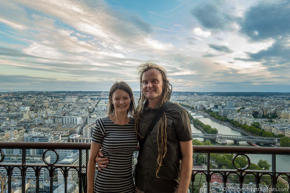 Eiffel Tower guide second floor couple Paris Eiffel Tower guide