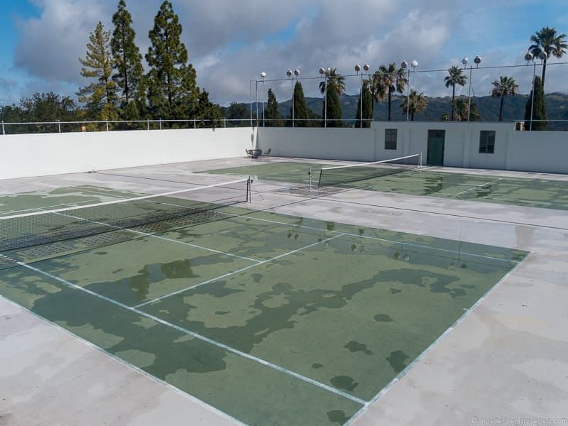 tennis courts Hearst Castle San Simeon California Central Coast American Castle William Randolph Hearst home La Cuesta Encantada