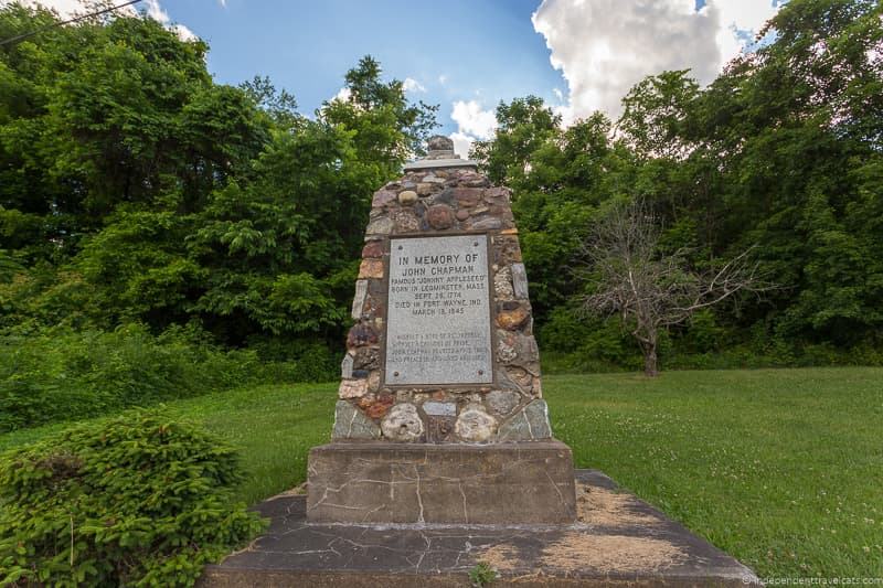 Johnny Appleseed memorial John Chapman Dexter City things to do in Caldwell Ohio Noble County Ohio