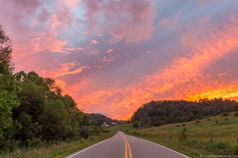 sunset road scenic drive things to do in Caldwell Ohio Noble County Ohio